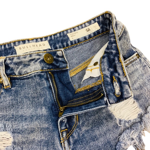 PacSun Bullhead High Rise Short Cut off Denim 3258 - Picture 6 of 7